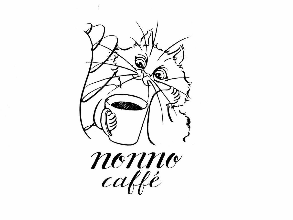 nonno cafféって大きな猫の壁画のあるカフェが出来るみたい。11月12日オープン（久留米市）