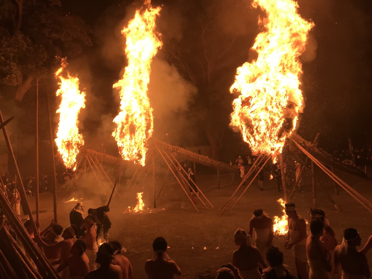無病息災を願う伝統の火祭り「鬼の修正会」1月6日開催！600年余りの歴史ある行事