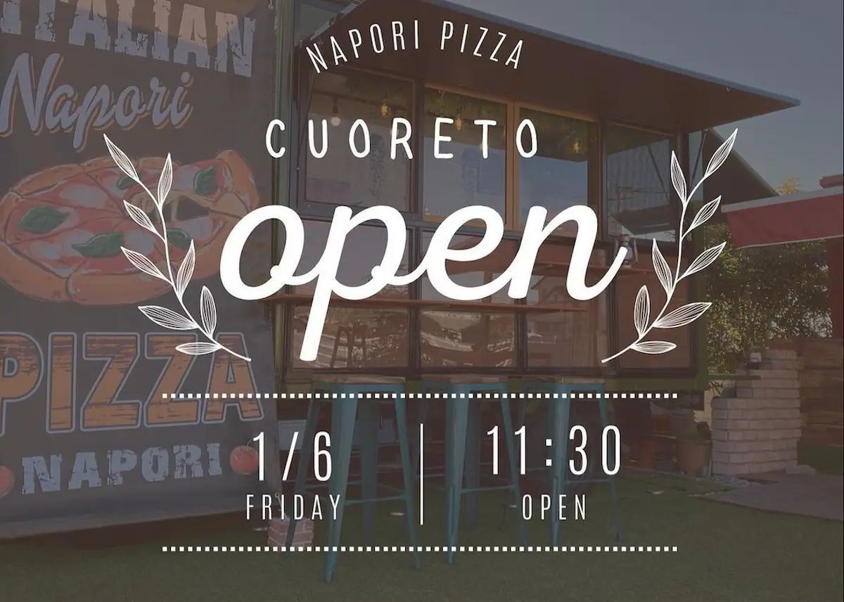 cuoreto（クオーレット）って生地にこだわったナポリピッツァ屋さんがオープンするみたい。1月6日（金）11時30分