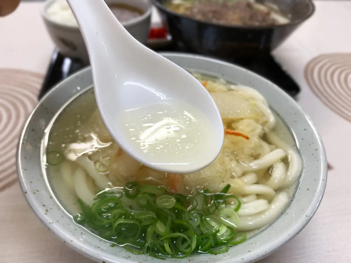 一休うどんの玉ねぎ天うどん