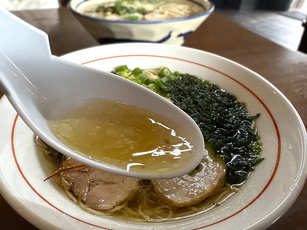 めん処 龍の群れのあおさ塩ラーメン