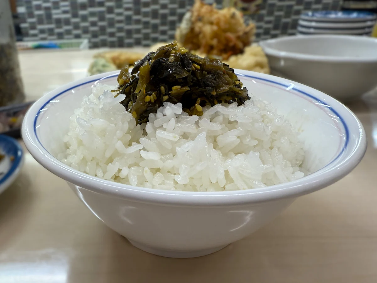 天ぷらまき筑後店の冬の贅沢定食