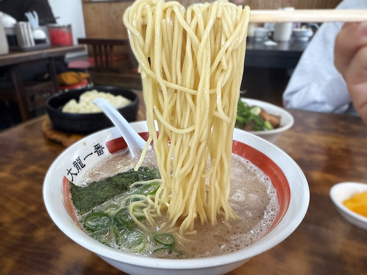 大龍一番 八女店のラーメン