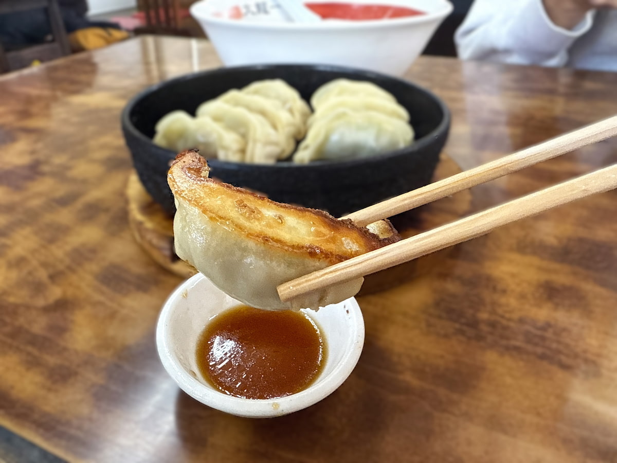 大龍一番 八女店の鉄鍋餃子