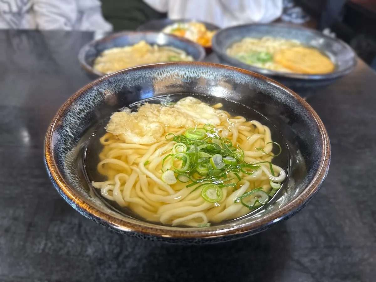 桐乃家のいか天うどん