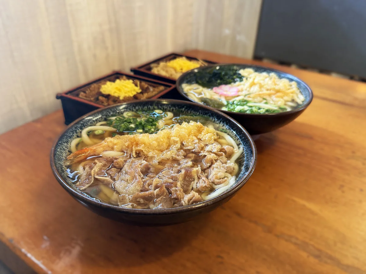 麺房てうち庵 筑後店の肉えび天うどんや穴子ごはん定食たちを食す（筑後市）