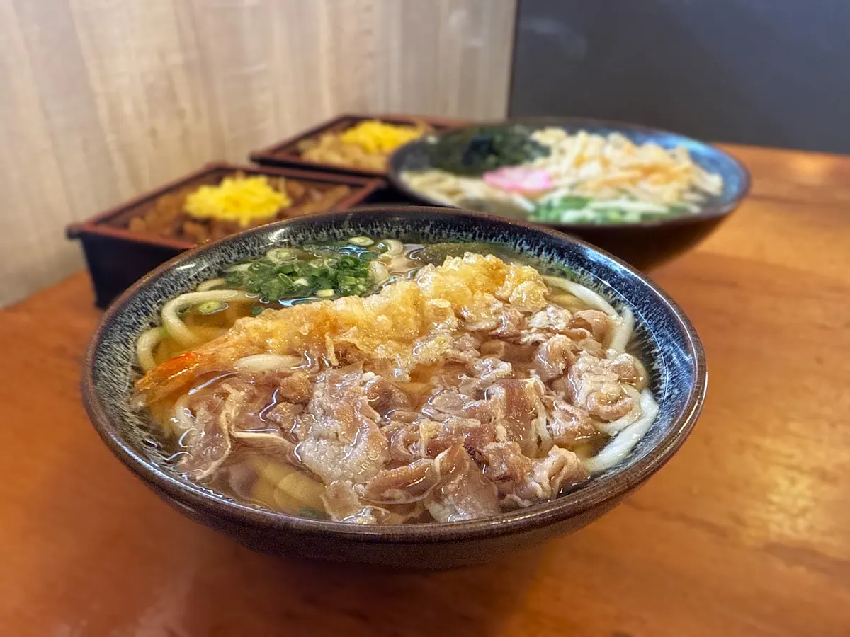 てうち庵 筑後店の肉えび天うどん