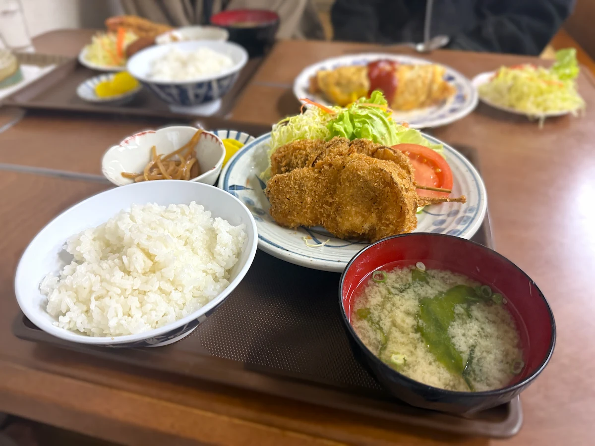 キッチンカロリーの串カツ定食