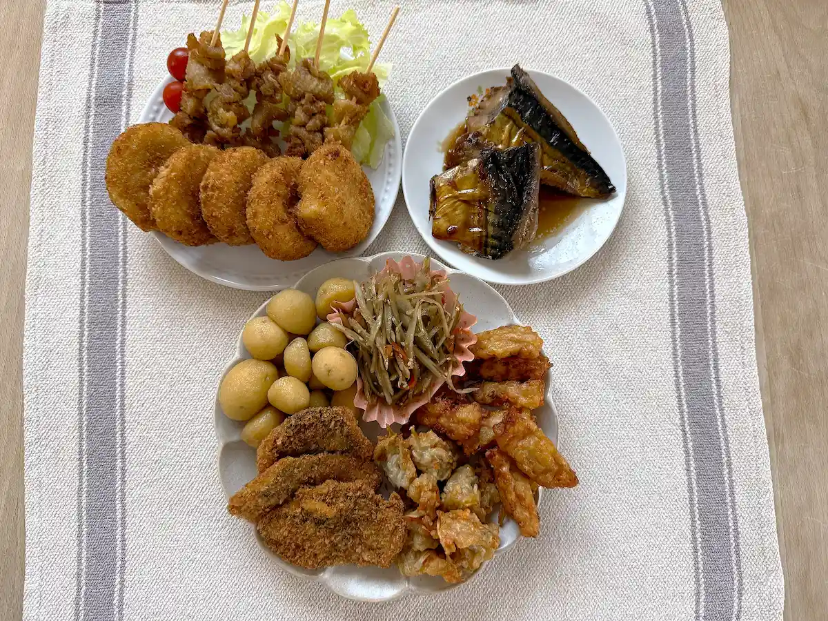 中上そう菜天ぷら店の総菜