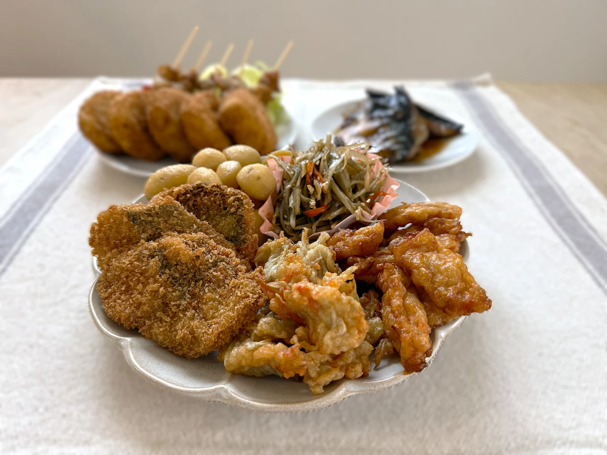 中上そう菜天ぷら店の総菜
