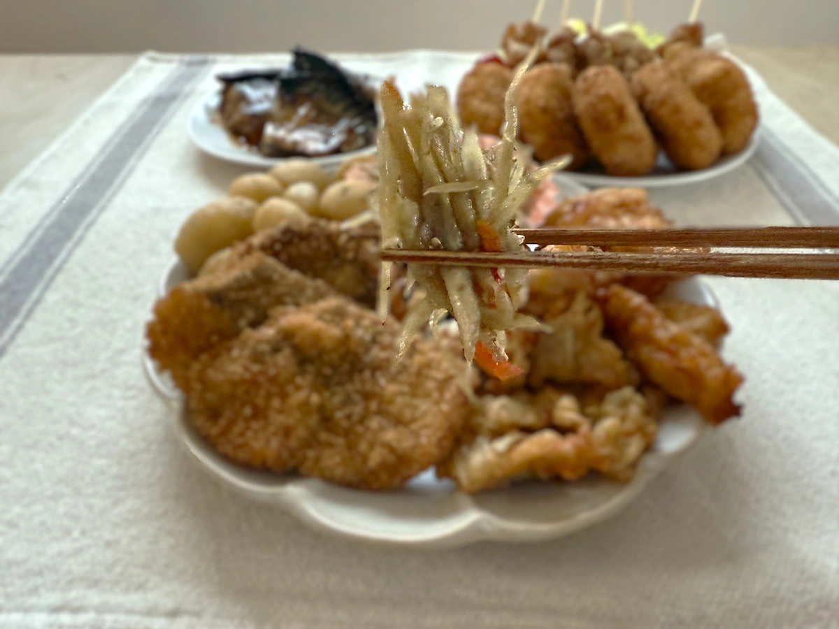中上そう菜天ぷら店の総菜