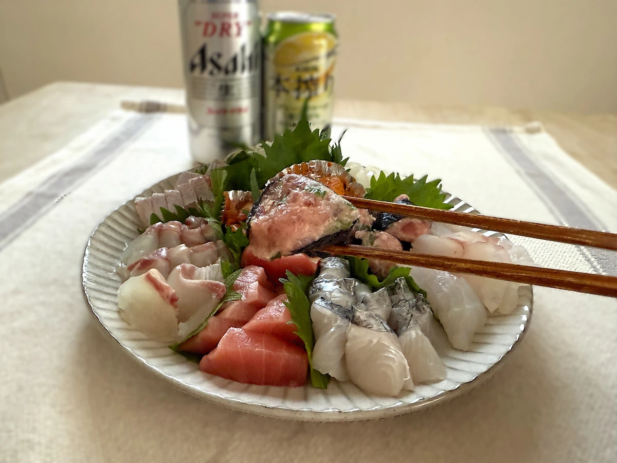 「城後鮮魚店」のネギトロ海苔巻き