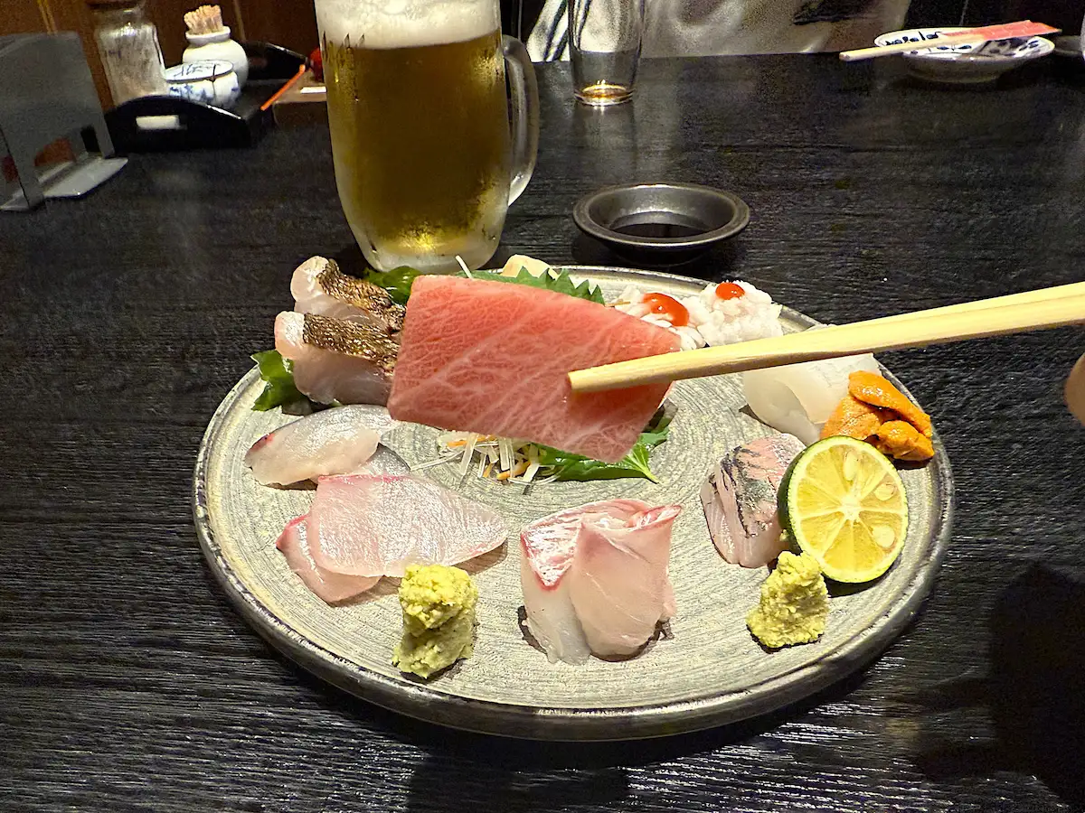 「ひょうたん」の刺身盛合せ