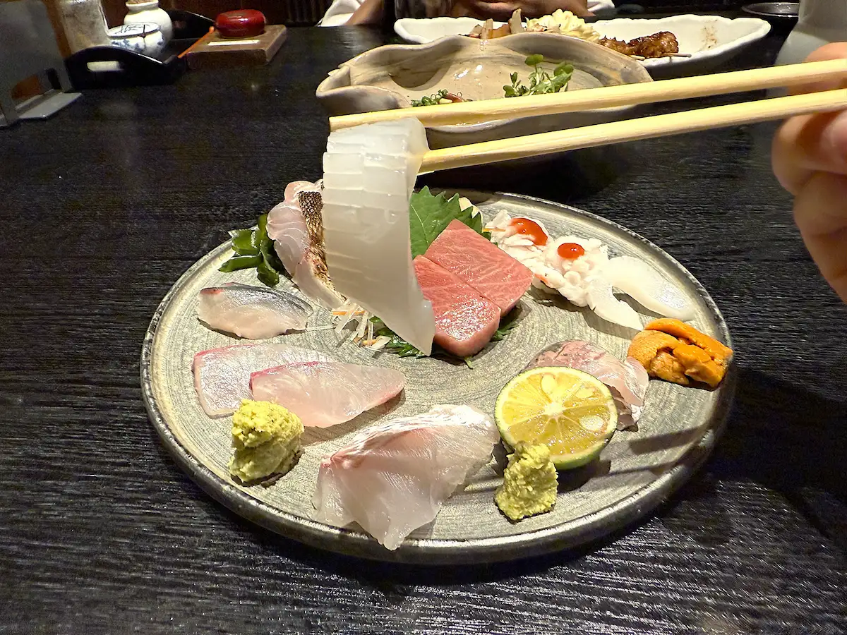 「ひょうたん」の刺身盛合せ