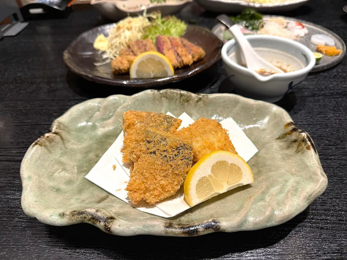 「ひょうたん」のあじフライ