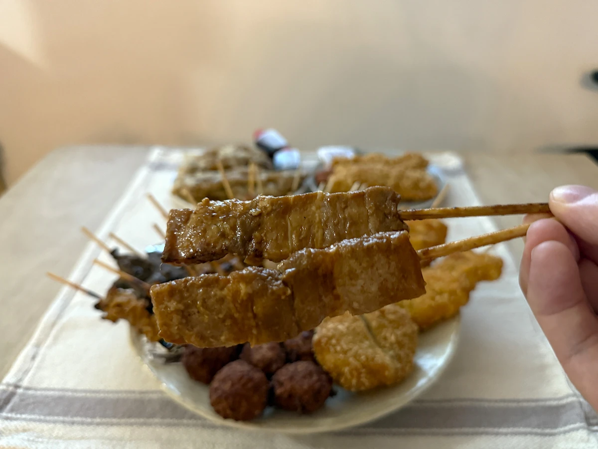「肉のまえはら」の豚バラタレ