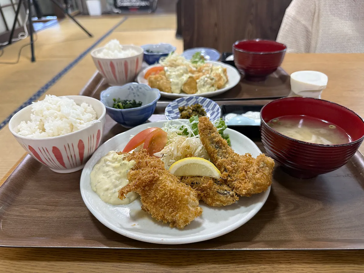 喜楽家食堂のアジフライ定食