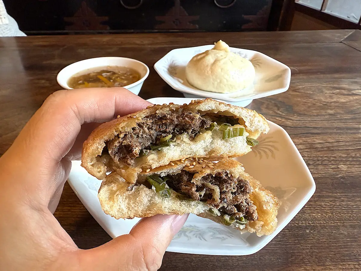 「八女里山的台湾飯店 kumu」の胡椒餅（フージャオピン）