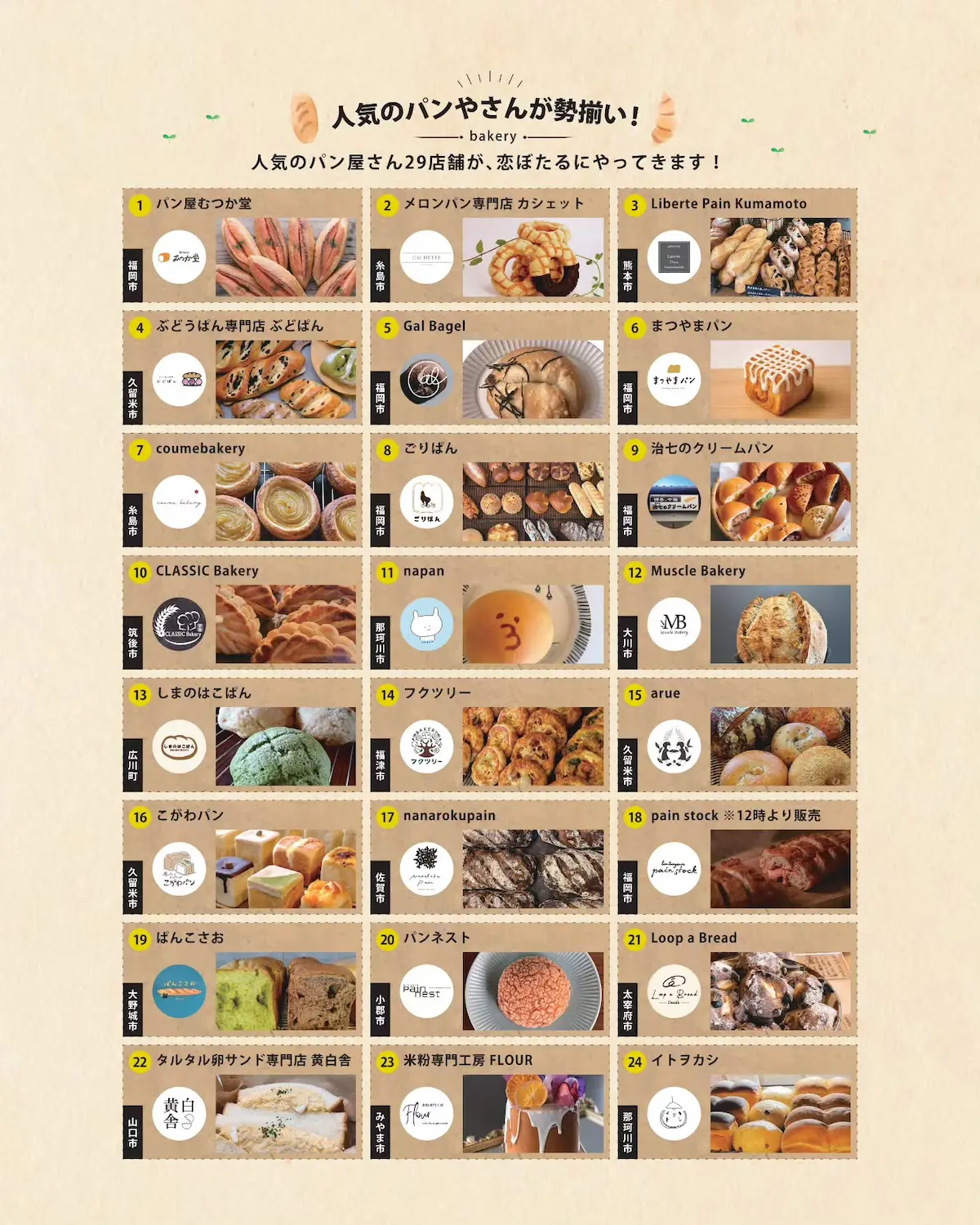 「恋ぼたるパンフェス６」の出店者一覧