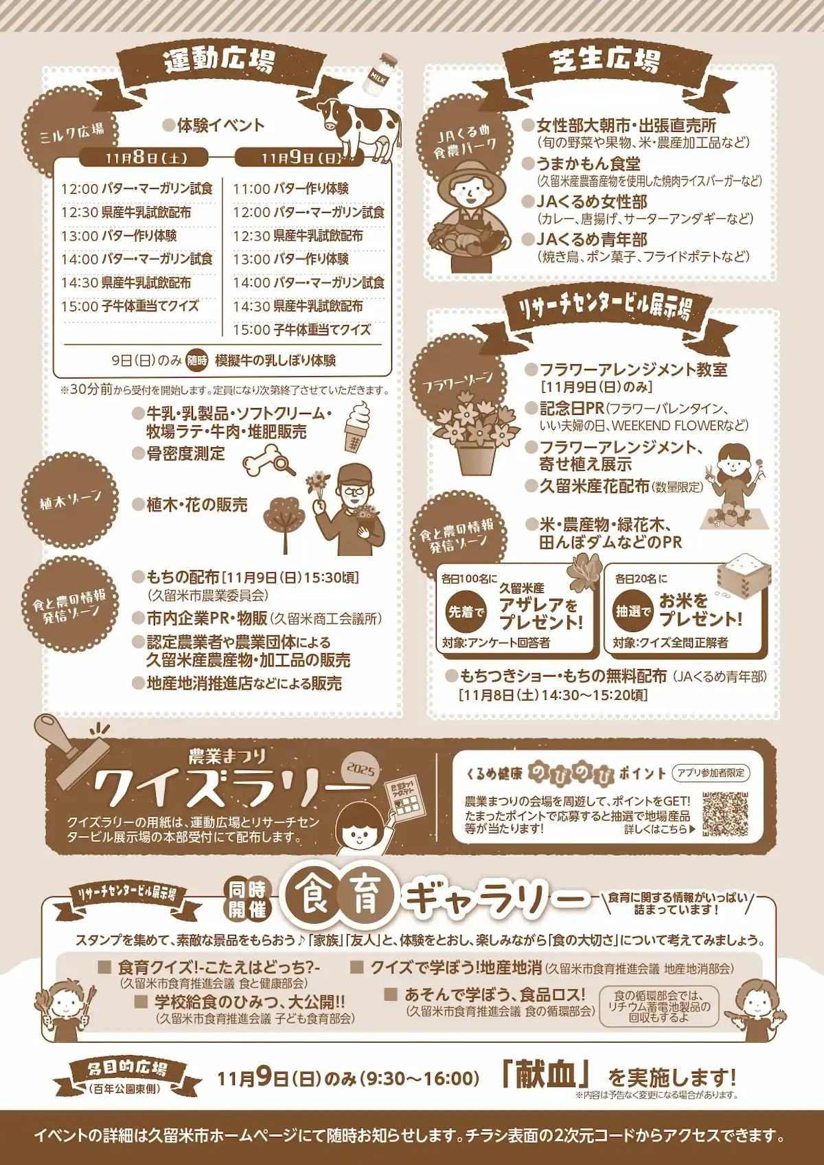 「第51回ふるさとくるめ農業まつり」の内容②
