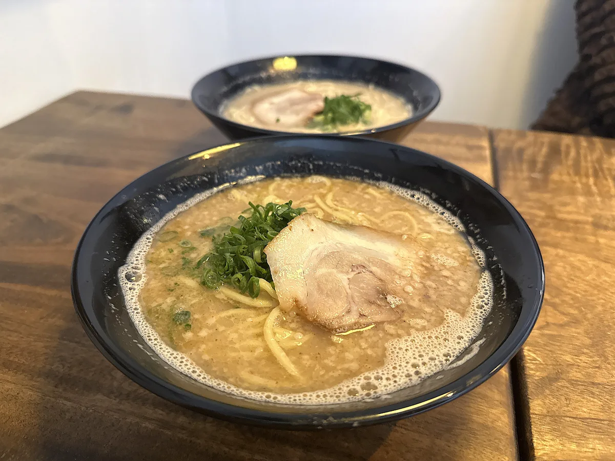 「ラーメンりょうま」の煮干豚骨ラーメンや餃子たちを食べてきた！（筑後市）