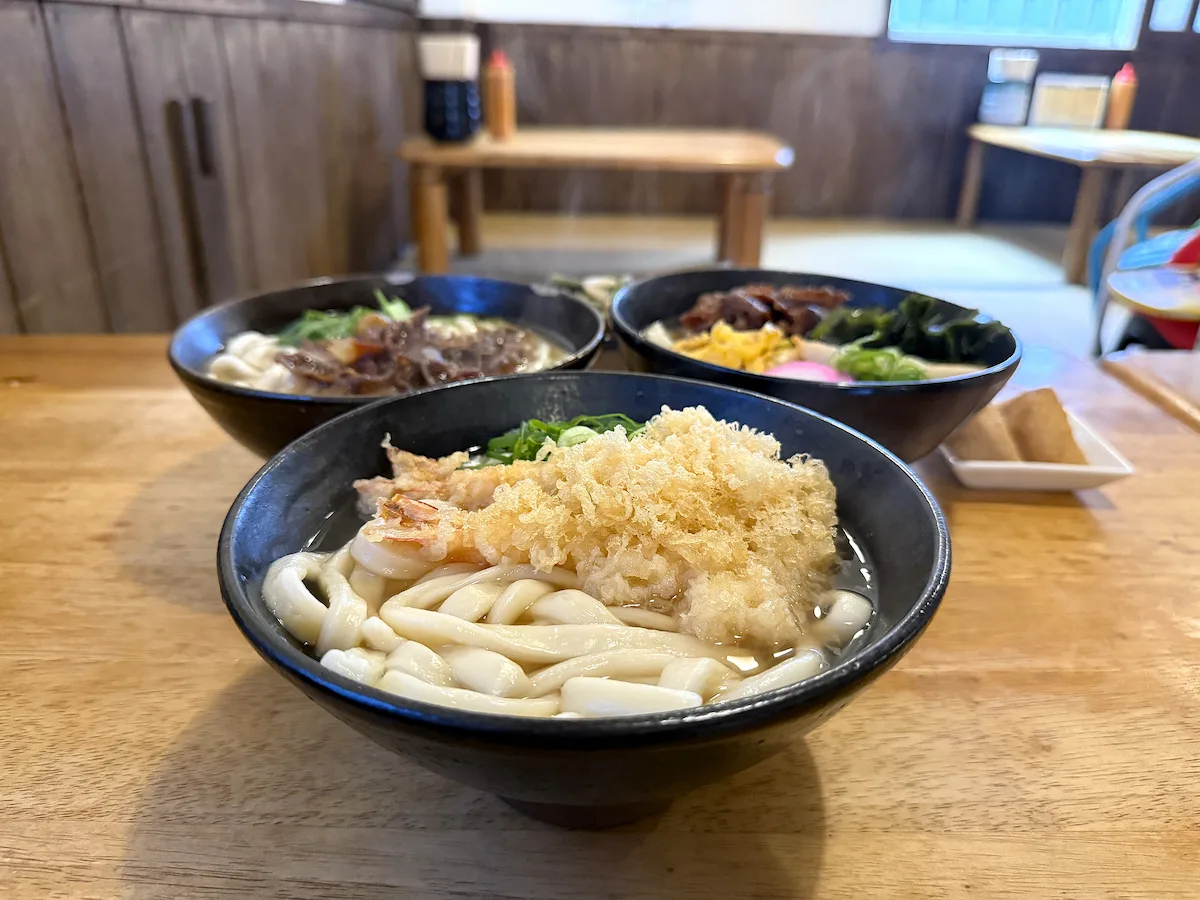 「飩平庵」の上えび天うどん①