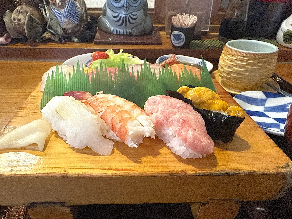 「一心」のすし定食②