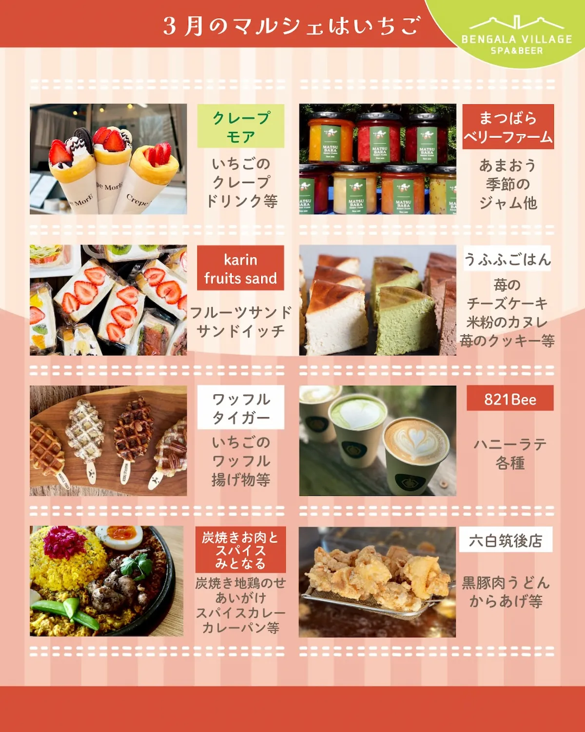 「べんがらぼんぼり苺マルシェ2026」の出店者②