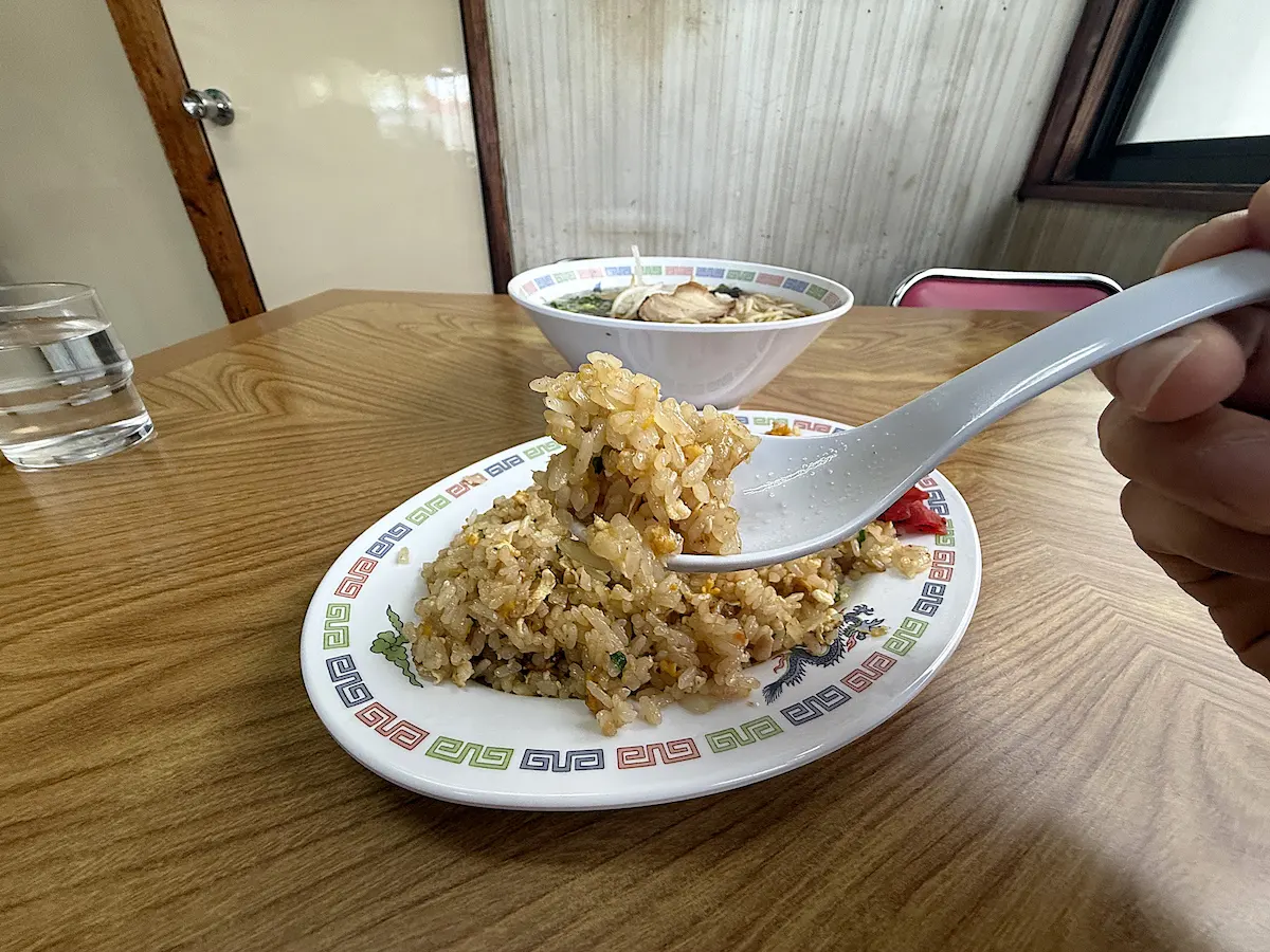 「さつまラーメン 大川店」の焼めし②