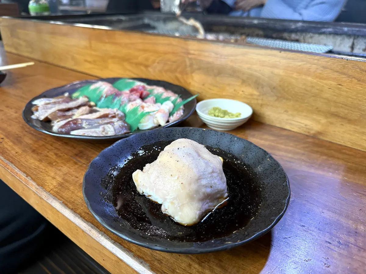 「遊の谷」の皮（タレ）