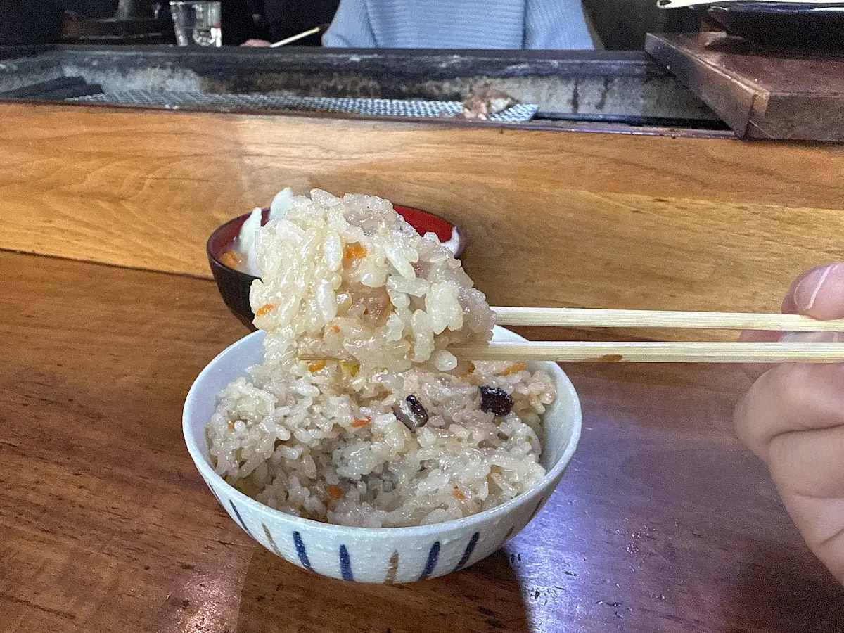 「遊の谷」のかしわ飯②