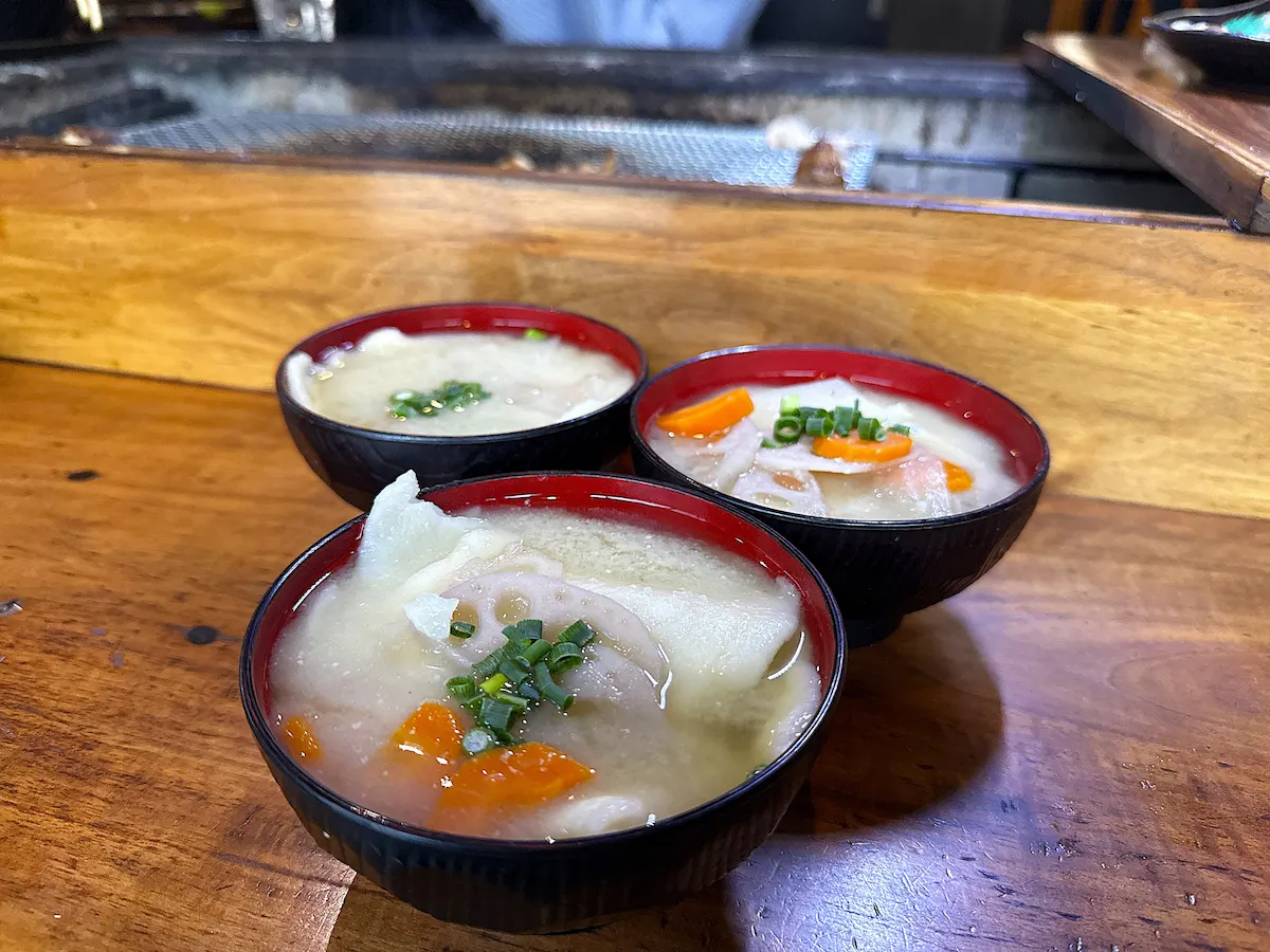 「遊の谷」のだご汁①