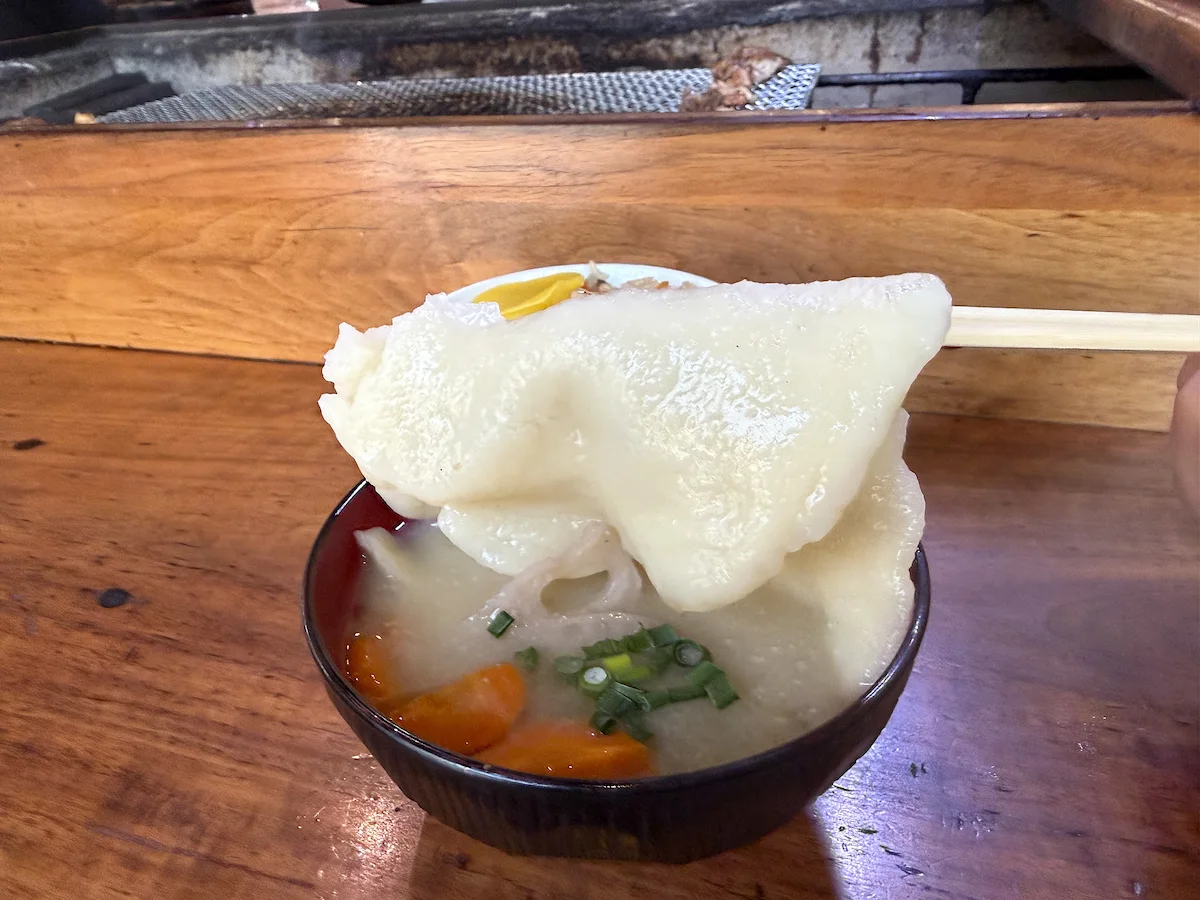 「遊の谷」のだご汁②