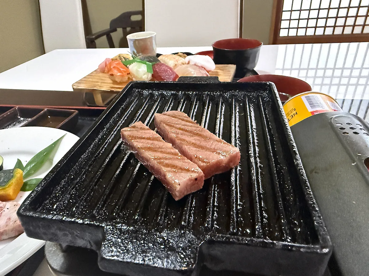 「はつ美寿し」の佐賀牛鉄板定食④