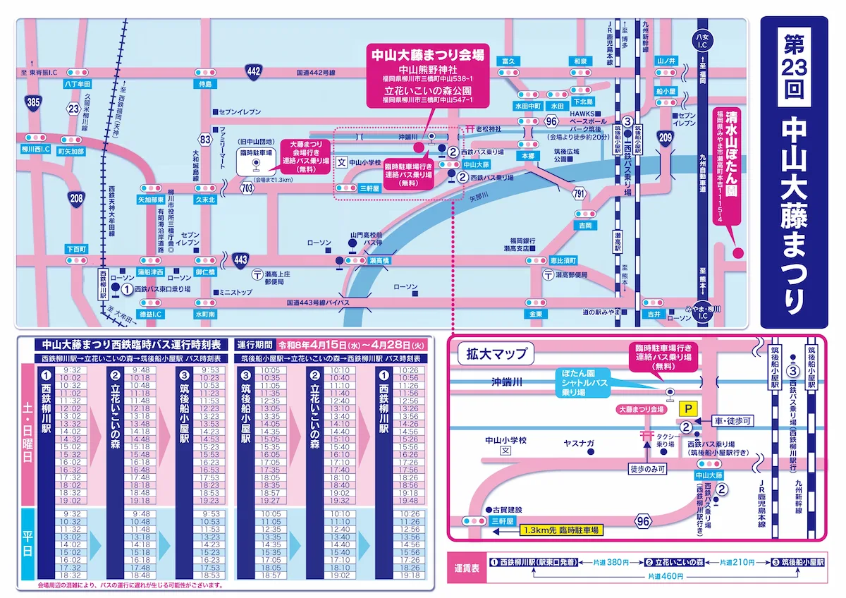 「第23回中山大藤まつり」の内容②