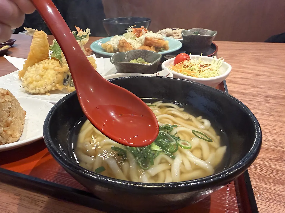 「徳兵衛うどん 筑後店」の天ぷら定食⑤