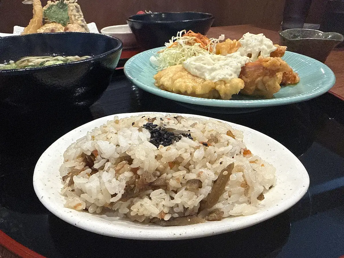 「徳兵衛うどん 筑後店」のとり天南蛮定食④