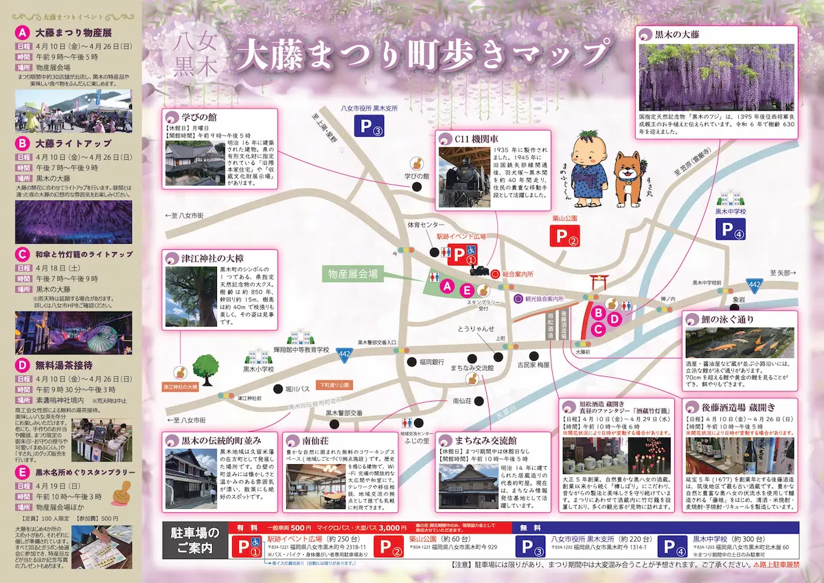 「令和8年度八女黒木大藤まつり」の内容②