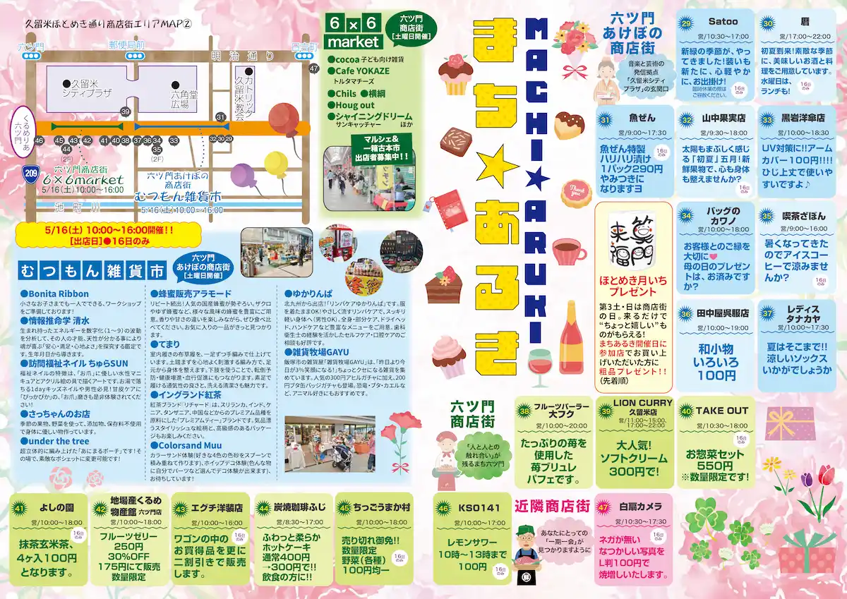 久留米ほとめき通り商店街「第49回まちあるき」の内容②