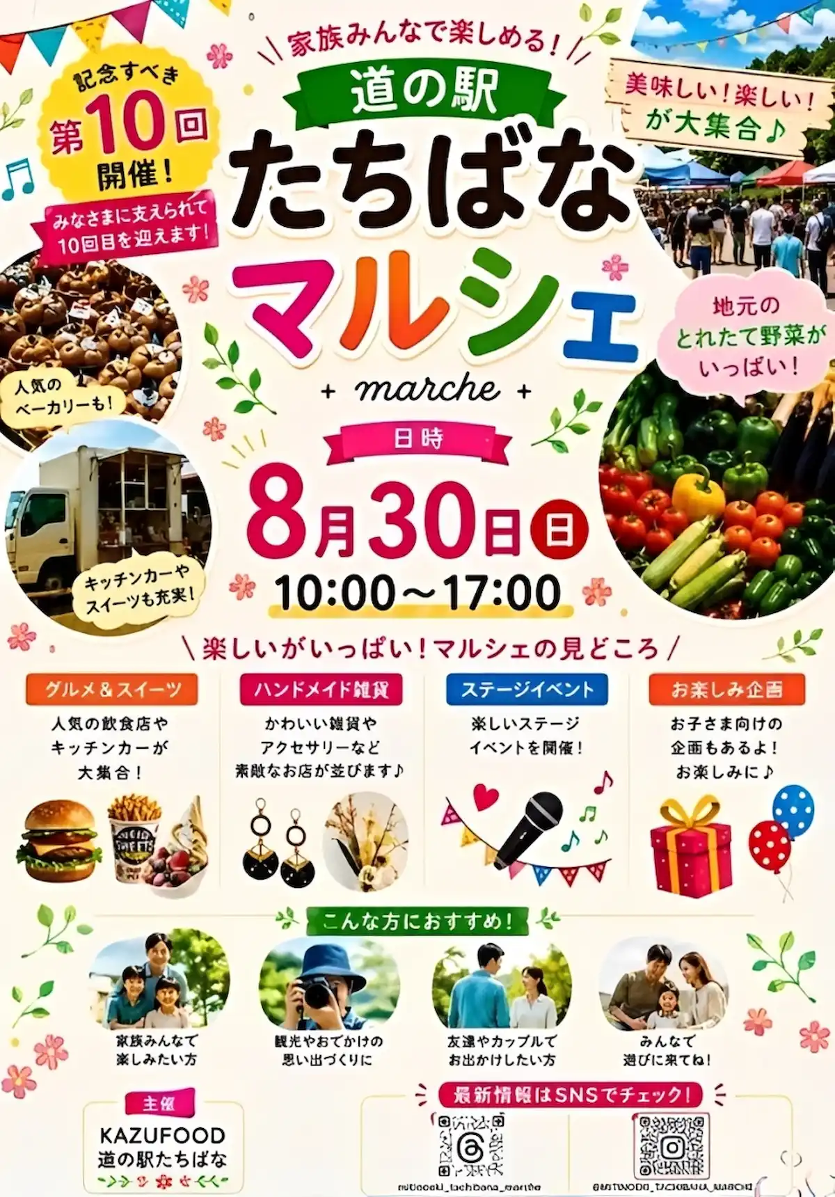 「第10回道の駅たちばなマルシェ」の内容①