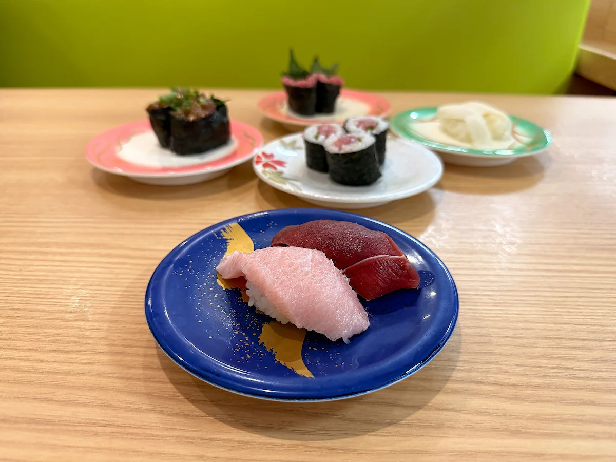 「すし一番 上津店」の生本まぐろ大とろ
