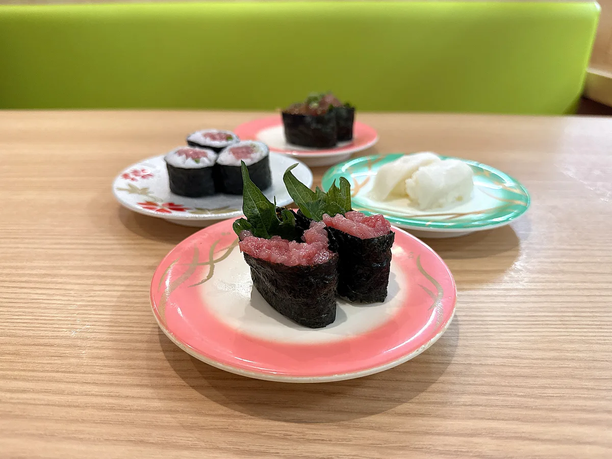 「すし一番 上津店」の中落ち軍艦
