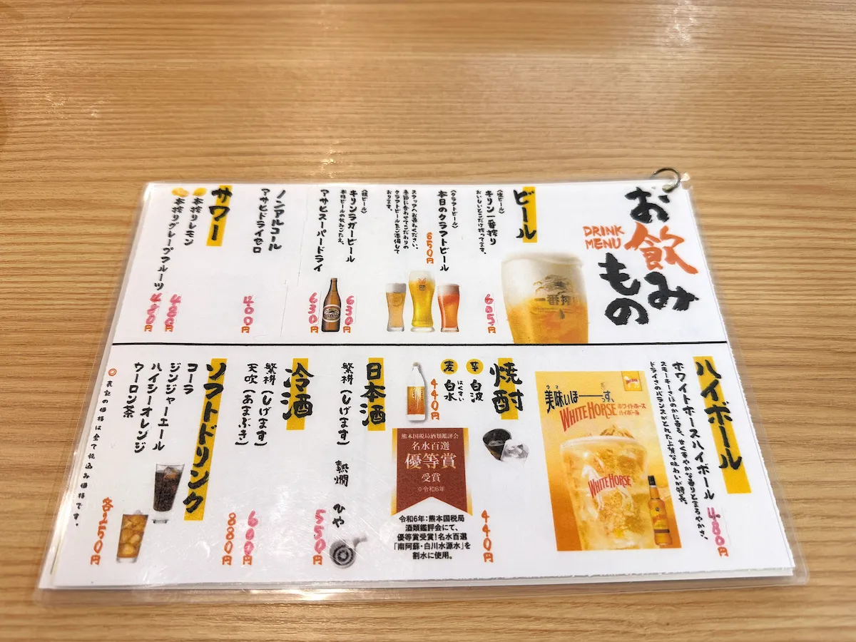 「すし一番 上津店」のメニュー③