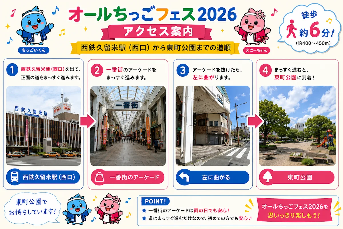 「オールちっごフェス2026」のアクセス案内