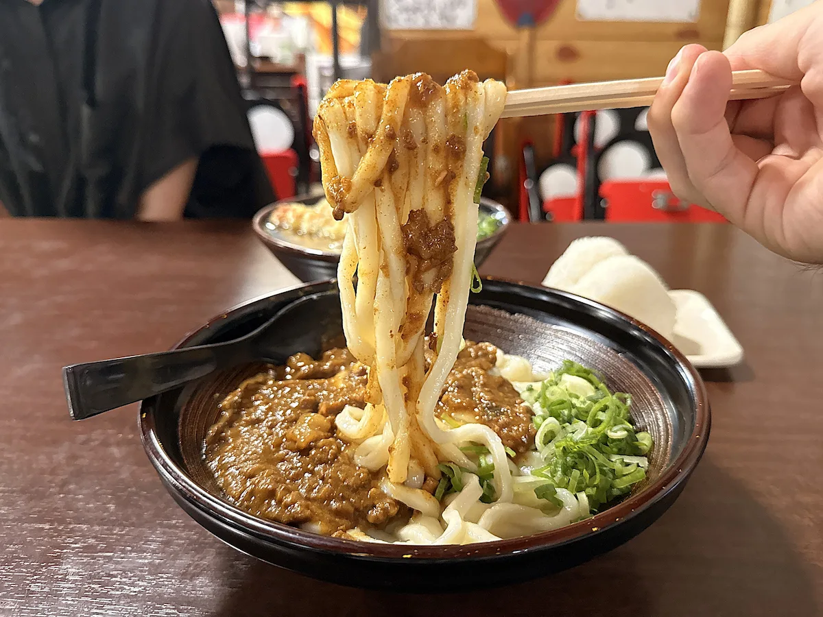 「立花うどん」のカレーうどん③