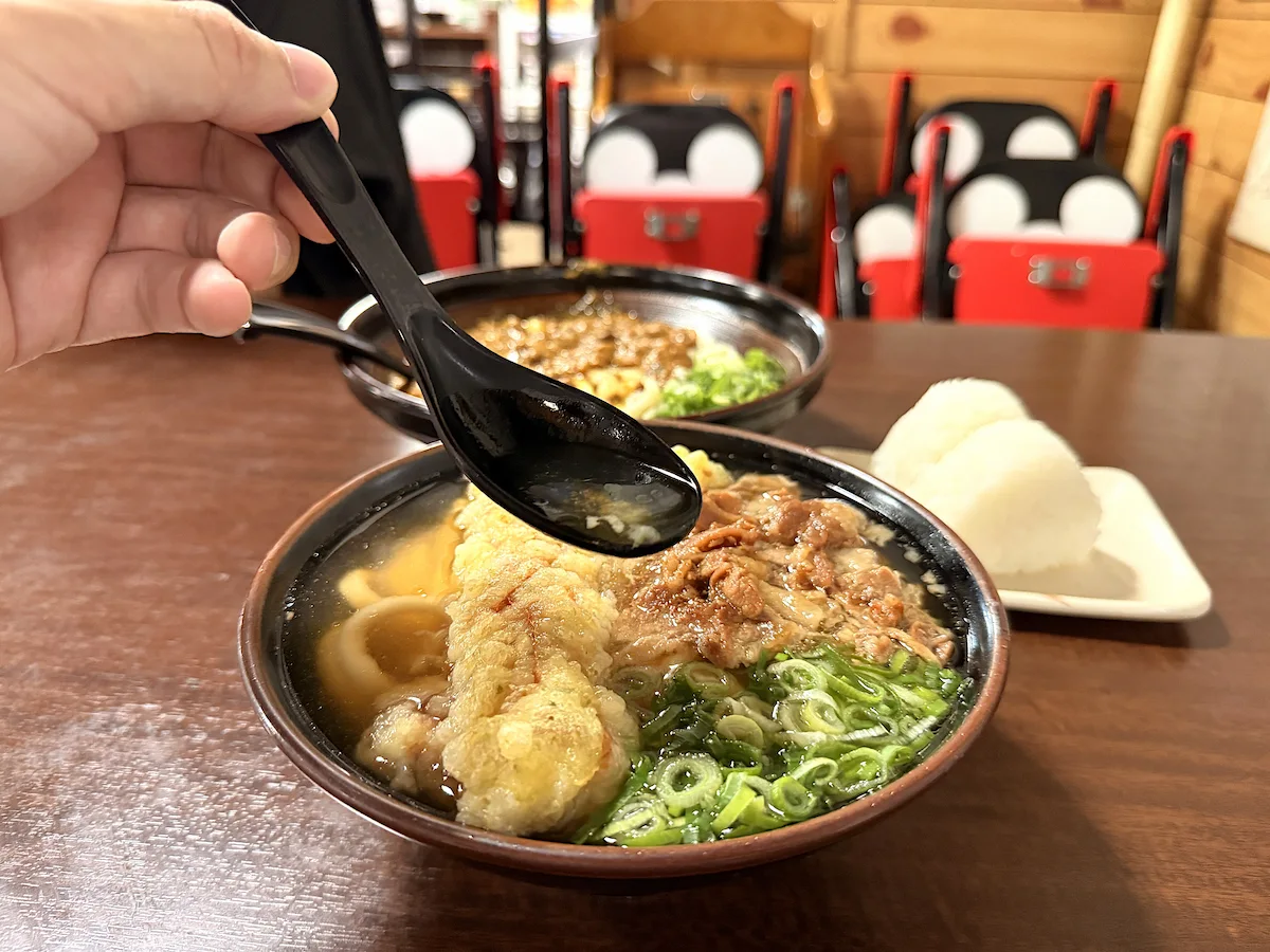 「立花うどん」の肉ちくわ天うどん④