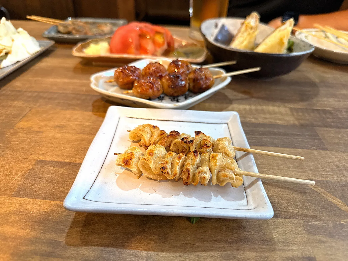 「ウッチャン家」の鳥皮（塩）