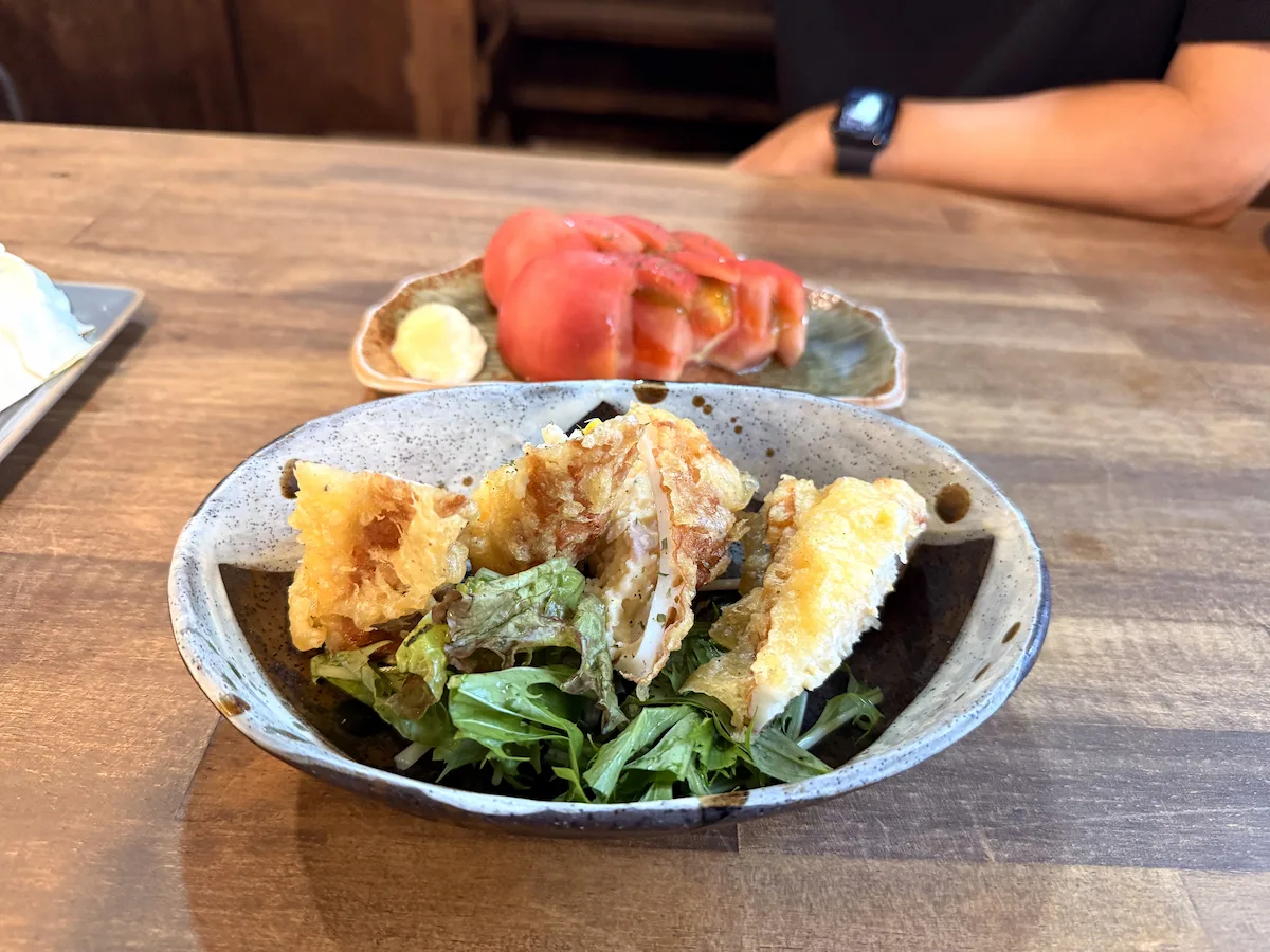 「ウッチャン家」のポテサラちくわ揚げ