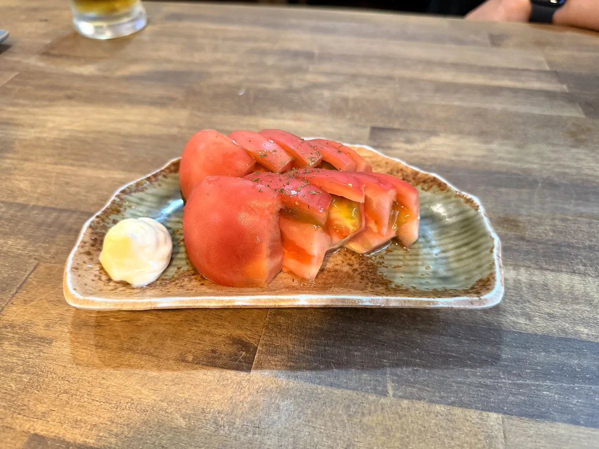 「ウッチャン家」のトマトスライス